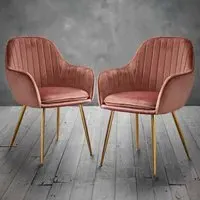 Lara Set of 2 Dining Chair - Pink