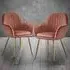 Lara Set of 2 Dining Chair - Pink