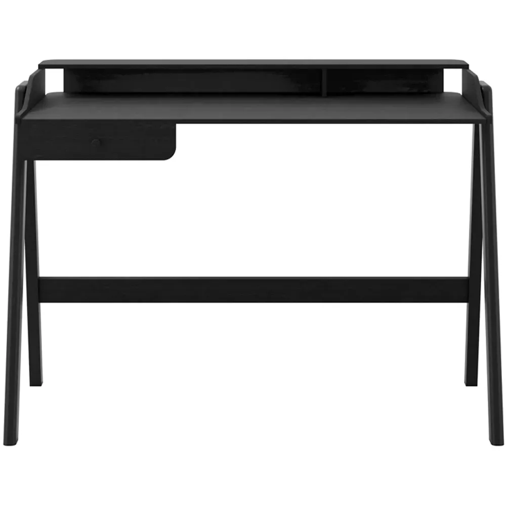 Lark Single Drawer Desk - Black