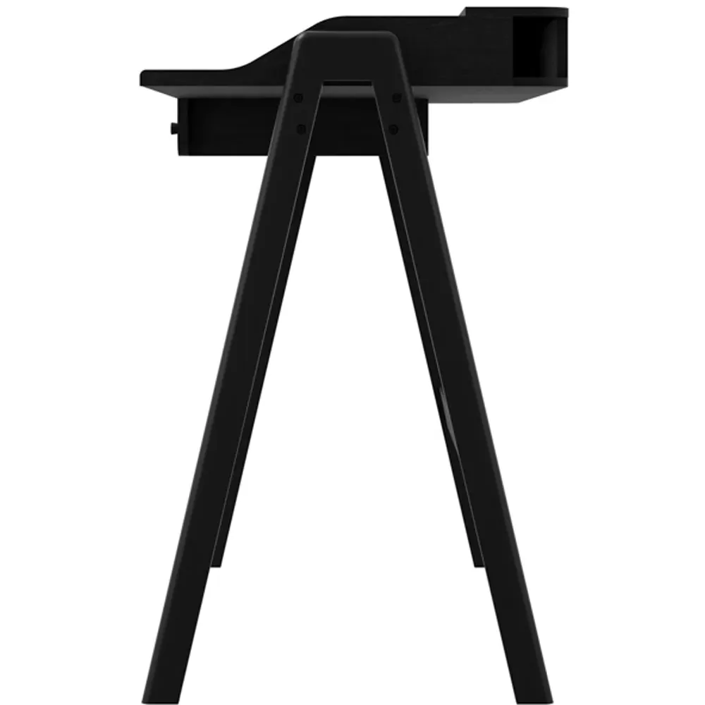 Lark Single Drawer Desk - Black