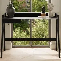 Lark Single Drawer Desk - Black