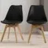 Louvre Set of 2 Dining Chairs - Black, Beech