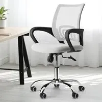 LPD Furniture Tate Swivel Office Chair - White