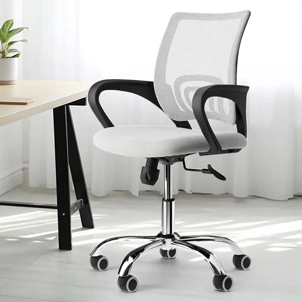 LPD Furniture Tate Swivel Office Chair - White