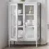 Marsh 2 Door Glass Display Cabinet - White, Steel