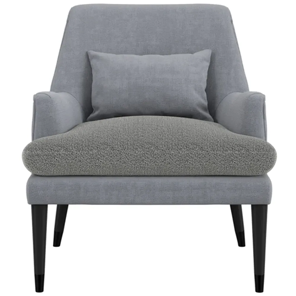 Montana Accent Chair - Grey, Linen Blend