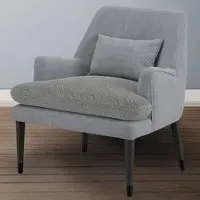 Montana Accent Chair - Grey, Linen Blend