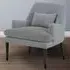 Montana Accent Chair - Grey, Linen Blend