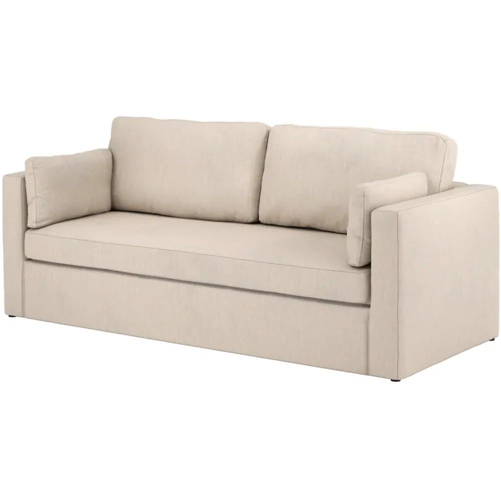 Newport 3-Seater Sofa - Grey, Linen-Blend
