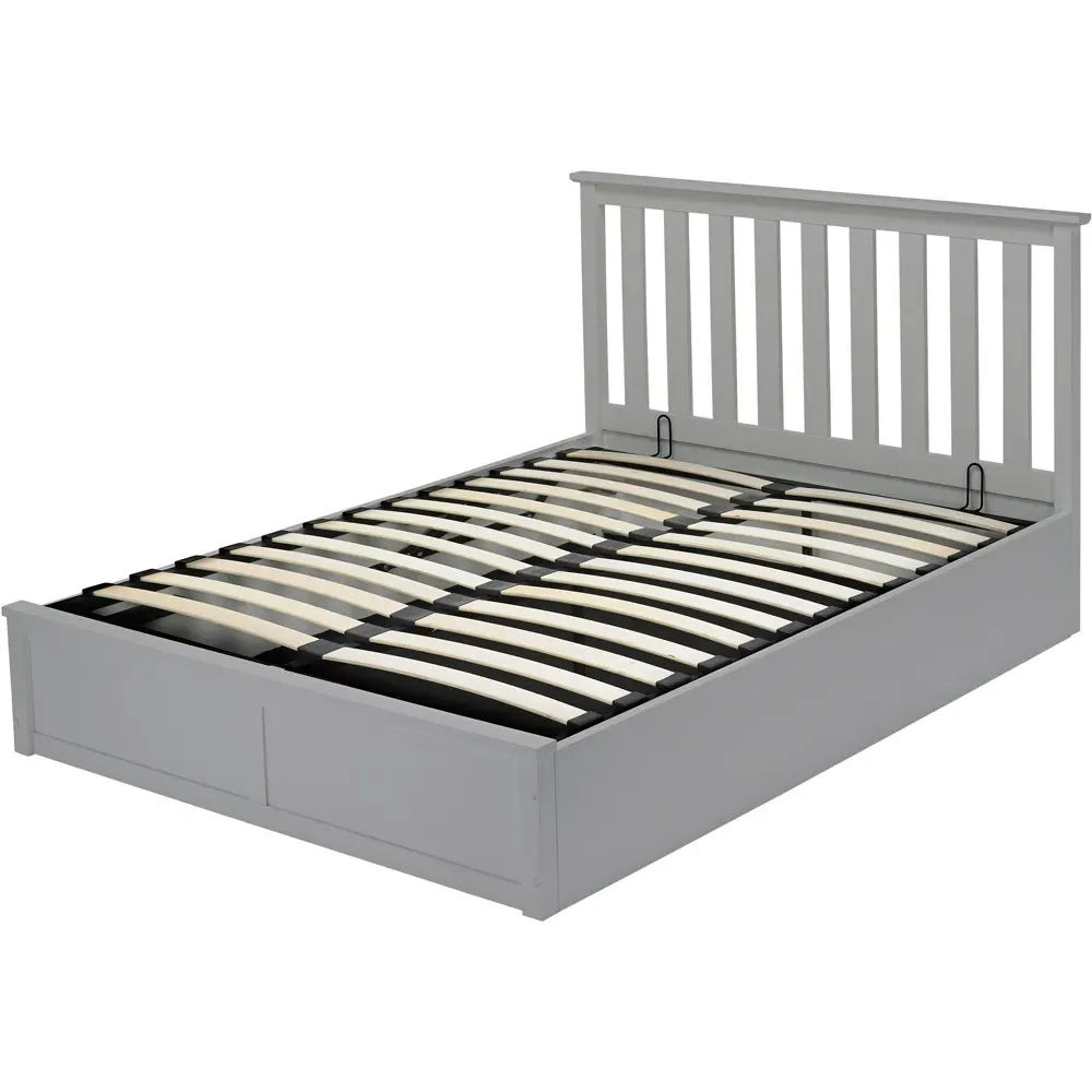 Oxford King Size Ottoman Bed Frame - Grey