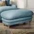 Plumpton Weave Footstool - Duck Egg Blue, Chenille