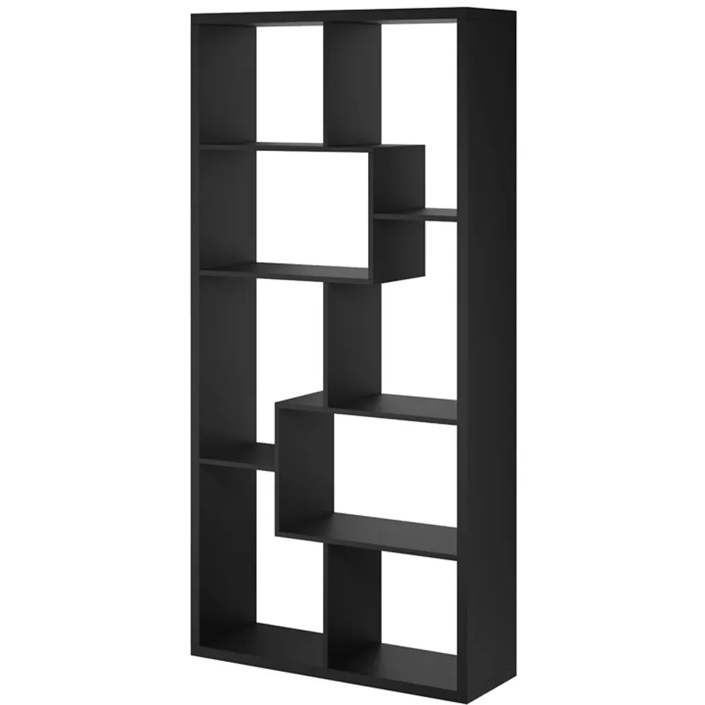 Quebec 8 Shelf Shelving Unit - Black