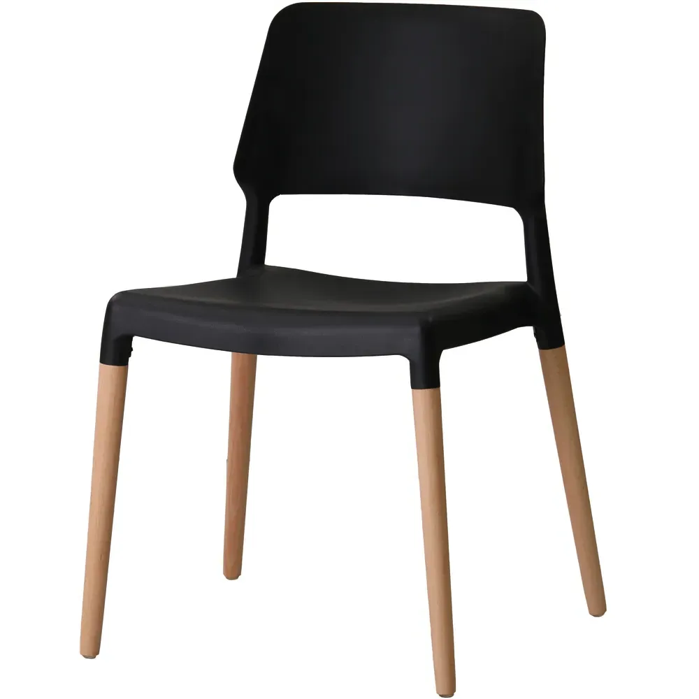 Riva Set of 2 Dining Chairs - Black