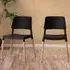 Riva Set of 2 Dining Chairs - Black