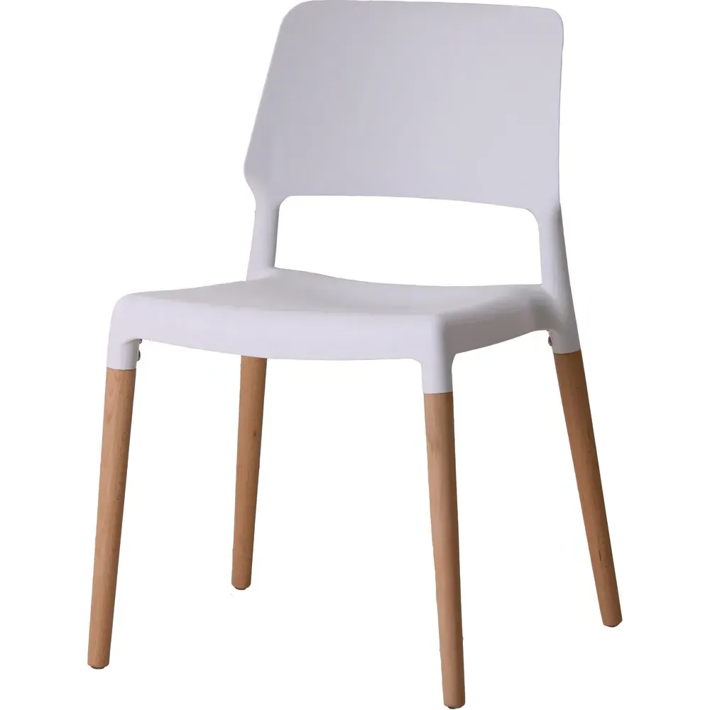 Riva Set of 2 Dining Chairs - White