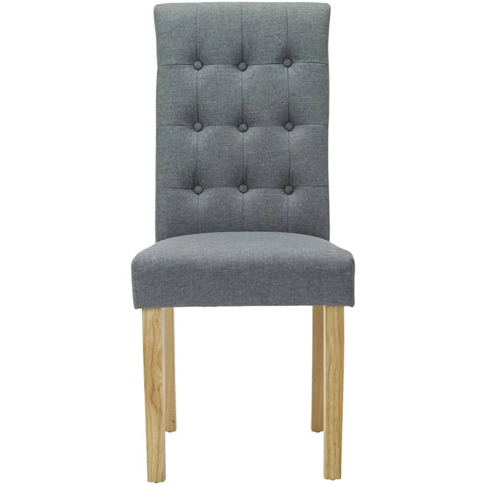 Roma Set of 2 Dining Chair - Grey
