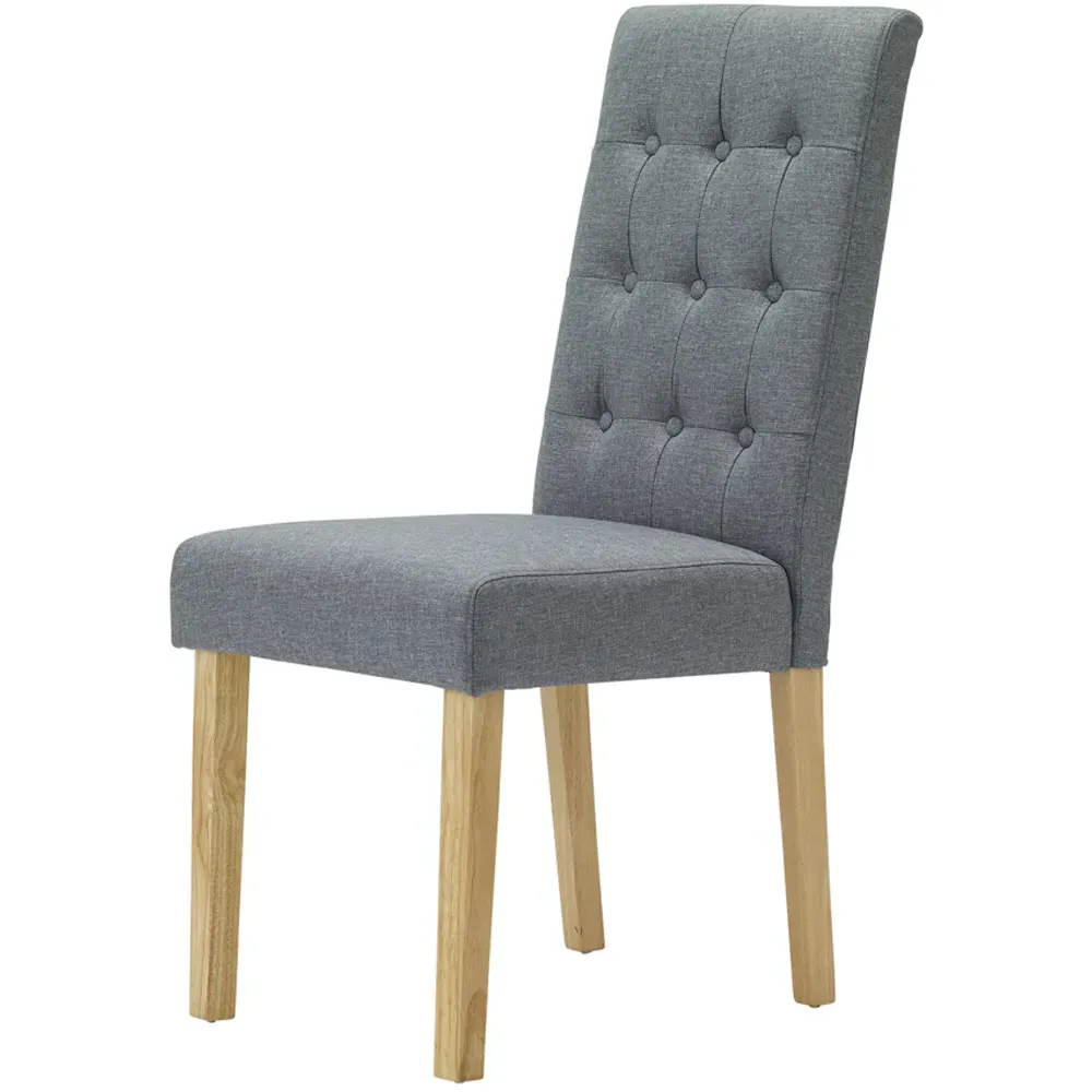 Roma Set of 2 Dining Chair - Grey