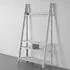 Tiva 3 Shelf Ladder TV Unit - Grey