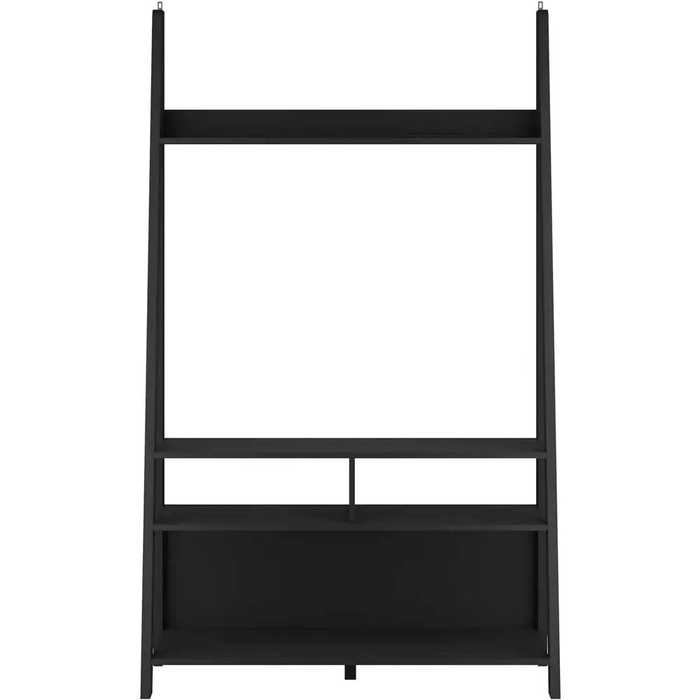 Tiva 4 Shelf Ladder TV Unit - Black