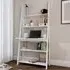 Tiva 5 Shelf Ladder Desk - White