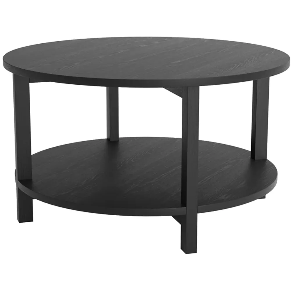 Westbrook Single Shelf Coffee Table - Black