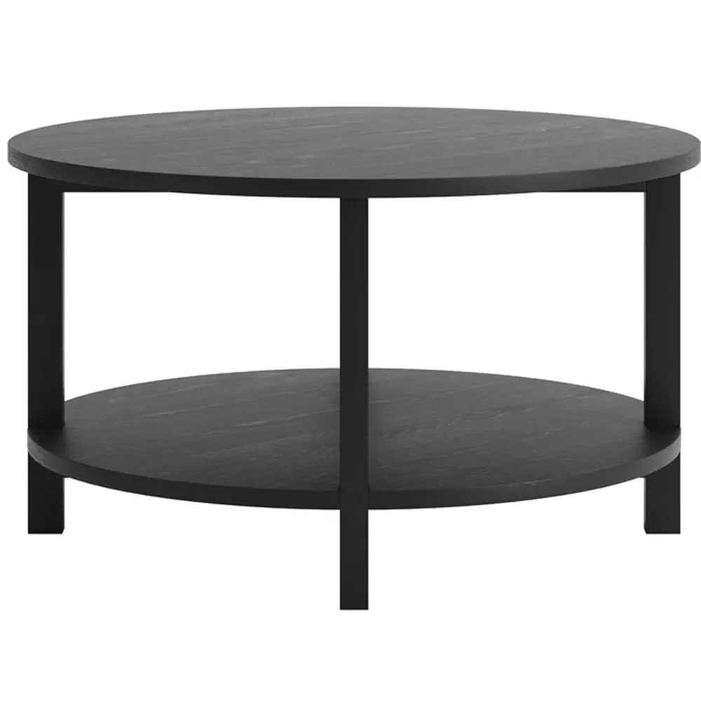 Westbrook Single Shelf Coffee Table - Black