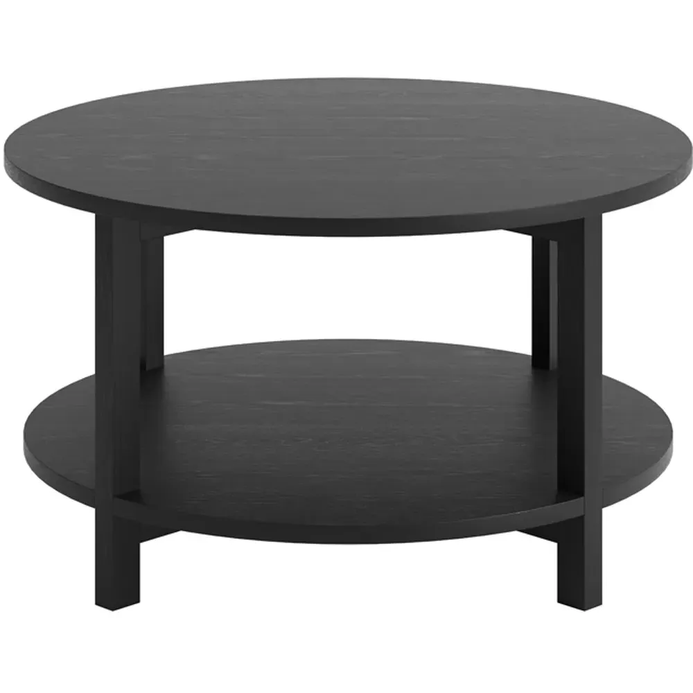 Westbrook Single Shelf Coffee Table - Black