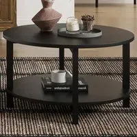Westbrook Single Shelf Coffee Table - Black