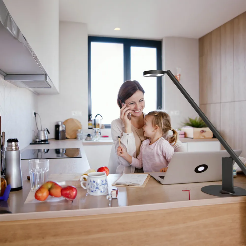 Table Lite 3D Gesture Control Bio Effective Light - Black, Aluminium