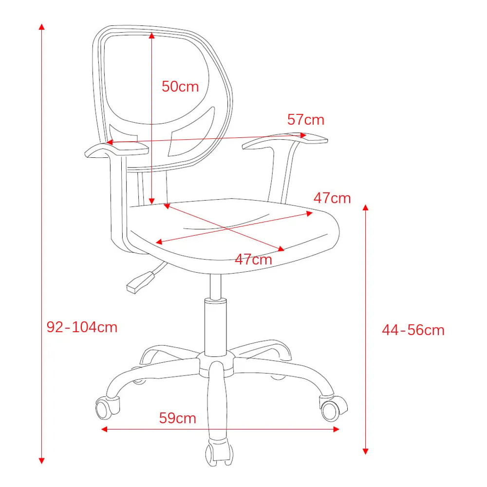 Loft Mesh Swivel Office Chair - Orange, Chrome