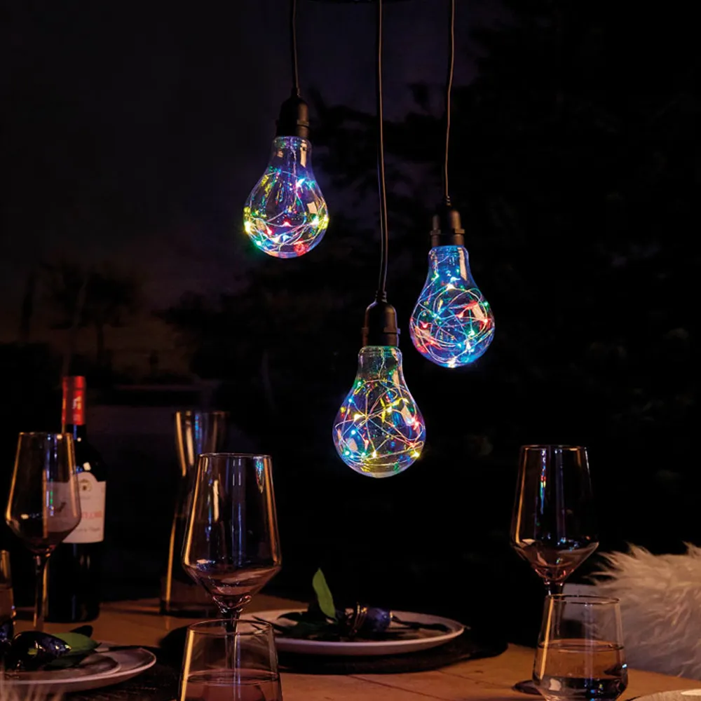 LED Apollo 3 Drop Bulbs Pendant Light - Clear