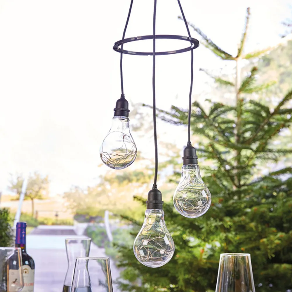 LED Apollo 3 Drop Bulbs Pendant Light - Clear