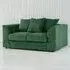 2-Seater Scatter Back Sofa - Green, Jumbo Cord