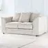 2-Seater Scatter Back Sofa - Silver, Jumbo Cord