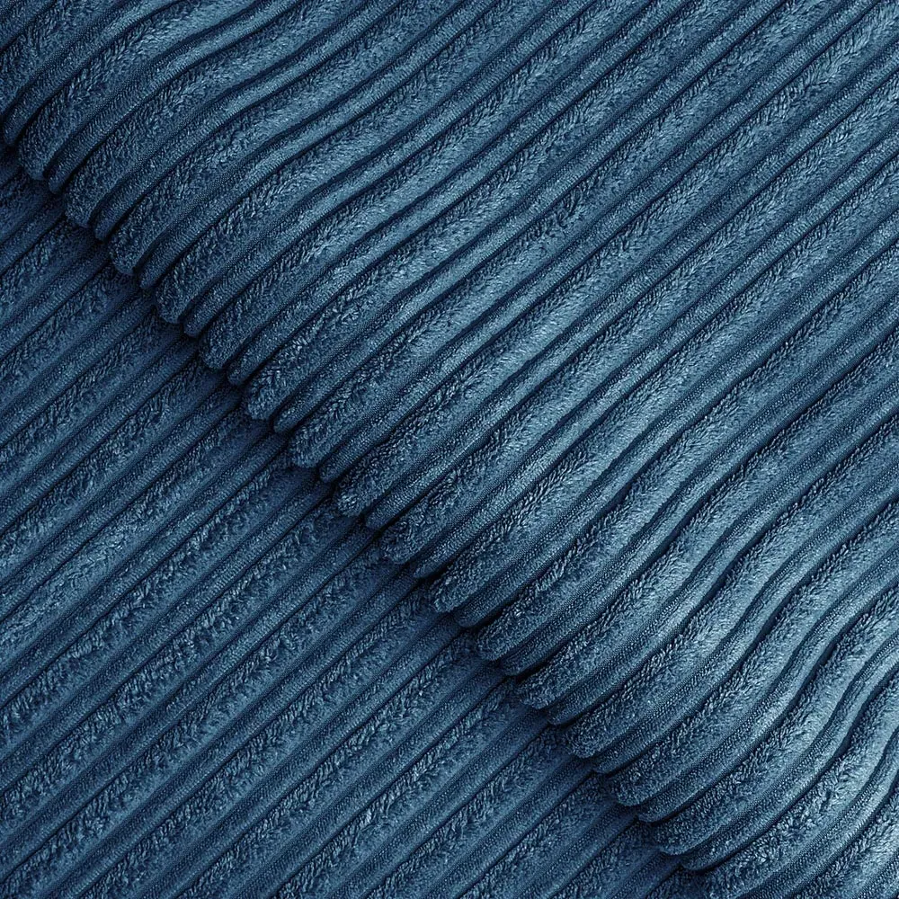 3-Seater Right Hand Corner Sofa - Navy Blue, Jumbo Cord