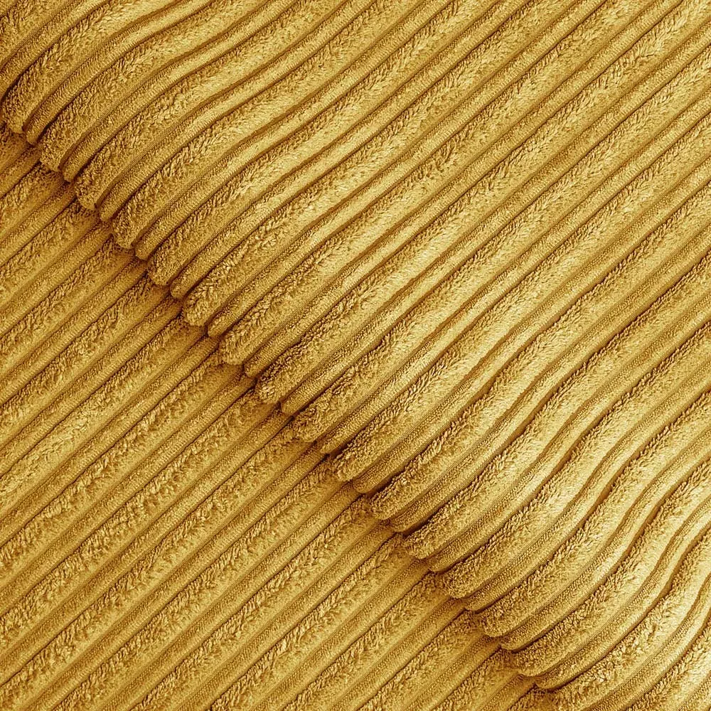 3-Seater Right Hand Corner Sofa with Scatter Back - Mustard, Cord