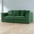 3-Seater Scatter Back Sofa - Green, Jumbo Cord