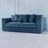 3-Seater Scatter Back Sofa - Marine Blue, Jumbo Cord