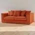 3-Seater Scatter Back Sofa - Orange, Jumbo Cord