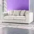 3-Seater Scatter Back Sofa - Silver, Jumbo Cord
