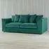 3-Seater Scatter Back Sofa - Teal, Jumbo Cord