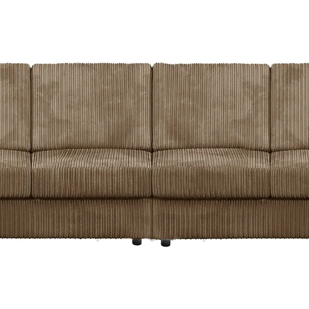 4-Seater Full Back Sofa - Cream, Cord