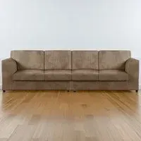 4-Seater Full Back Sofa - Cream, Cord