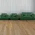 4-Seater Full Back Sofa Suite - Green, Jumbo Cord