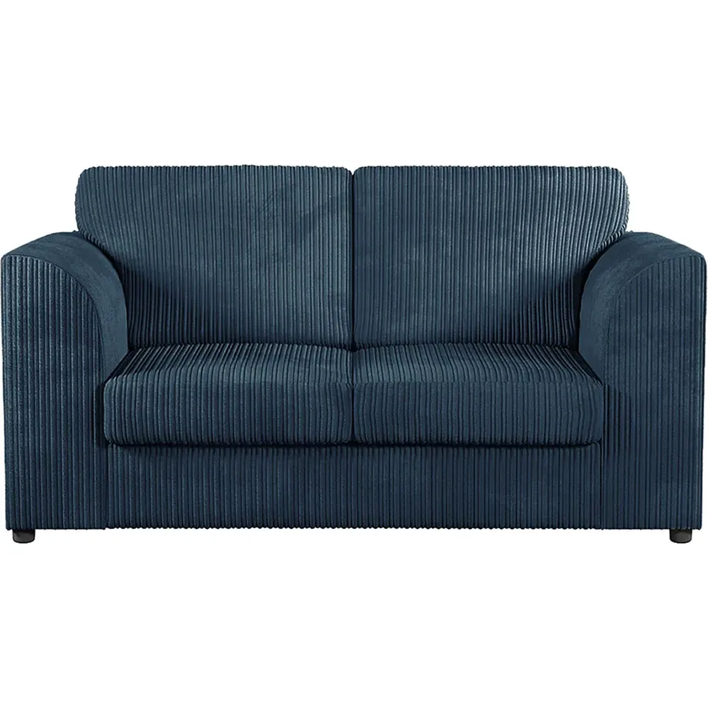 4-Seater Full Back Sofa Suite - Navy Blue, Jumbo Cord