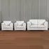 4-Seater Full Back Sofa Suite - Silver, Jumbo Cord