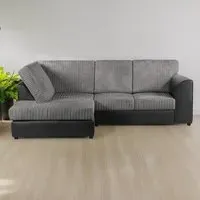 4-Seater L-Shaped Corner Sofa Right Hand - Multi, Jumbo Cord