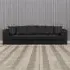 4-Seater Scatter Back Sofa - Black, Jumbo Cord