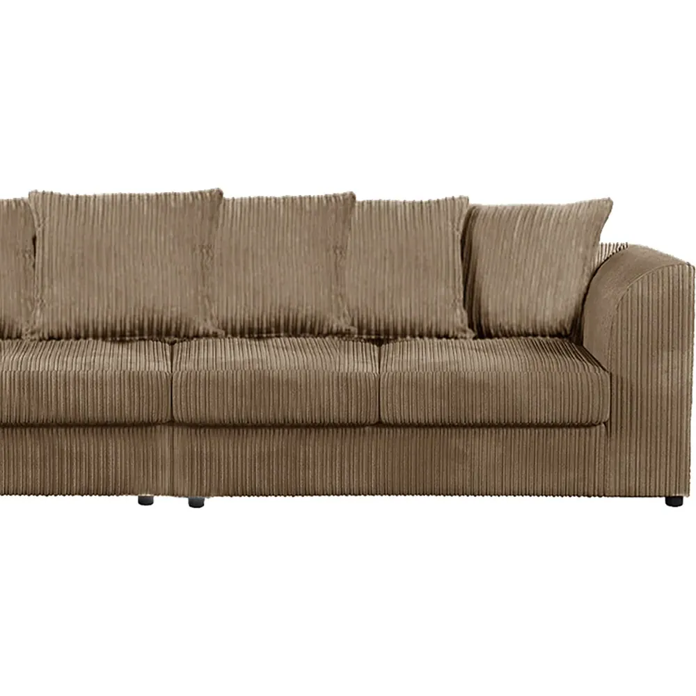 4-Seater Scatter Back Sofa - Cream, Jumbo Cord