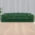 4-Seater Scatter Back Sofa - Green, Jumbo Cord